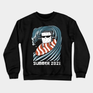 Sushi Surfer Crewneck Sweatshirt